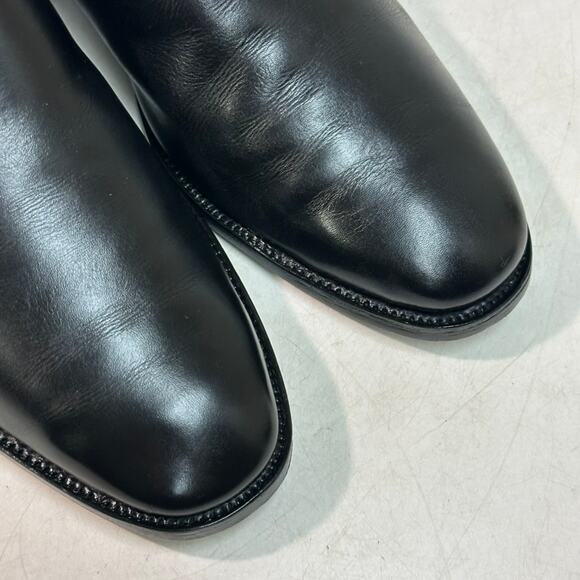 FULLY RESOLED Tricker\'s Loafer Slip-On Black Calf Made in England VTG UK 9 US 10 main image 8